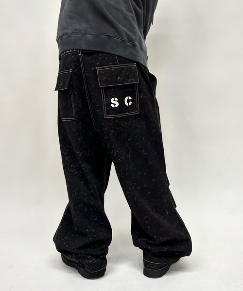 Sourcream（サワークリーム）の「【Sourcream/サワークリーム】パラシュートパンツ（カーゴパンツ・メンズ・ブラック/ブラウン・FREE）」の7枚目の写真