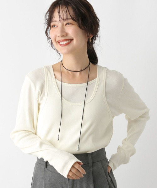 LEPSIM（レプシィム）の「コードマルチネックレス　152675（ネックレス・レディース・ブラック/ブラウン・ONE SIZE）」の6枚目の写真