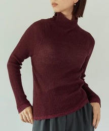 STRATA（エストラータ）の「ラメディティールライトタッチウールニット【低身長・小柄女性】（Tシャツ/カットソー）」