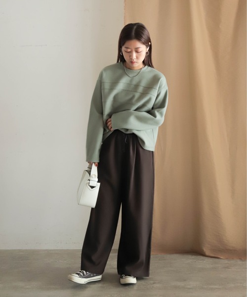 【セール】ニードルデク 断チ切リボーダーP/O（Tシャツ/カットソー）｜NOMBRE IMPAIR（ノンブルアンペール）