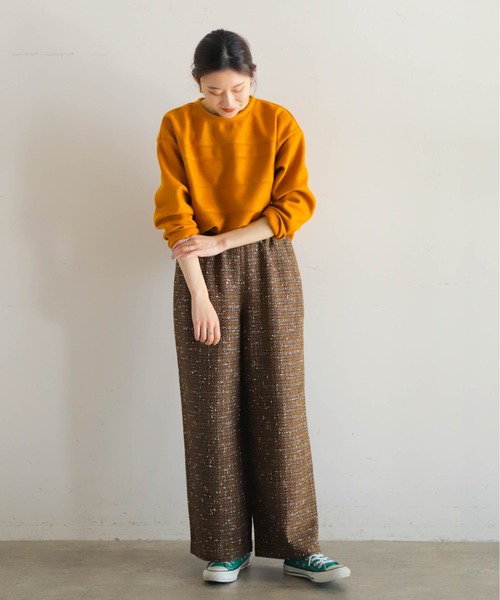 【セール】ニードルデク 断チ切リボーダーP/O（Tシャツ/カットソー）｜NOMBRE IMPAIR（ノンブルアンペール）