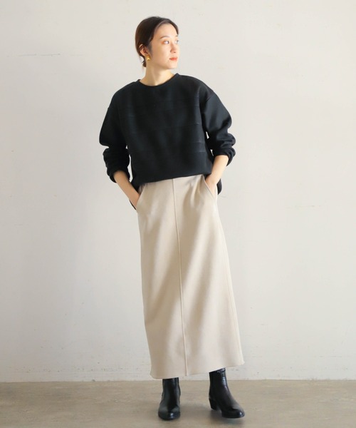 【セール】ニードルデク 断チ切リボーダーP/O（Tシャツ/カットソー）｜NOMBRE IMPAIR（ノンブルアンペール）