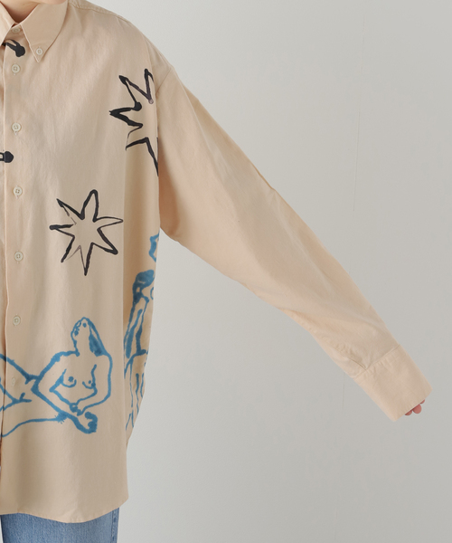 Carne Bollente（カルネボレンテ）の「CARNE BOLLENTE Astral Affair：シャツ（シャツ/ブラウス・レディース・ベージュ・MEDIUM）」の8枚目の写真