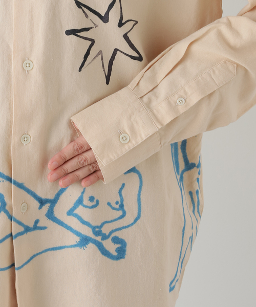 Carne Bollente（カルネボレンテ）の「CARNE BOLLENTE Astral Affair：シャツ（シャツ/ブラウス・レディース・ベージュ・MEDIUM）」の9枚目の写真