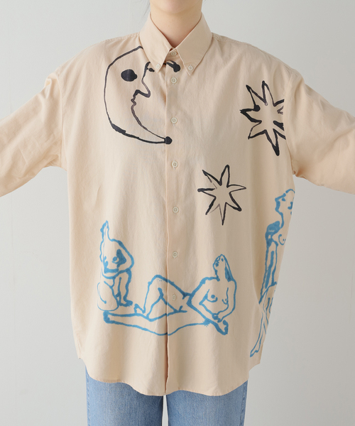 Carne Bollente（カルネボレンテ）の「CARNE BOLLENTE Astral Affair：シャツ（シャツ/ブラウス・レディース・ベージュ・MEDIUM）」の11枚目の写真