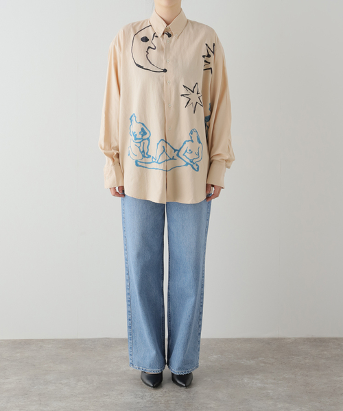 Carne Bollente（カルネボレンテ）の「CARNE BOLLENTE Astral Affair：シャツ（シャツ/ブラウス・レディース・ベージュ・MEDIUM）」の17枚目の写真