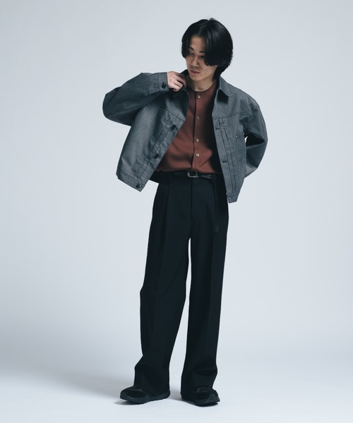 セール】ブラックシャンブレー 1st ジャケット/ Relux Fit