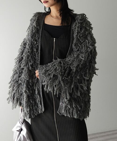 フリンジニットカーディガン(カーディガン/ボレロ)|AnriettMusee(アンリエットミュゼ) フリンジニットカーディガン(カーディガン/ボレロ)|AnriettMusee(アンリエットミュゼ)