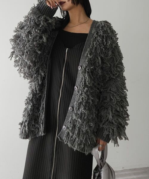 フリンジニットカーディガン(カーディガン/ボレロ)|AnriettMusee(アンリエットミュゼ) フリンジニットカーディガン(カーディガン/ボレロ)|AnriettMusee(アンリエットミュゼ)