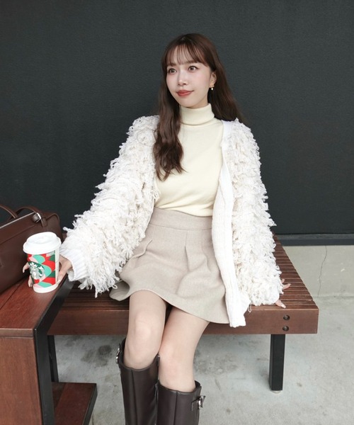 フリンジニットカーディガン(カーディガン/ボレロ)|AnriettMusee(アンリエットミュゼ) フリンジニットカーディガン(カーディガン/ボレロ)|AnriettMusee(アンリエットミュゼ)