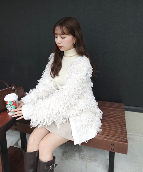 フリンジニットカーディガン(カーディガン/ボレロ)|AnriettMusee(アンリエットミュゼ) フリンジニットカーディガン(カーディガン/ボレロ)|AnriettMusee(アンリエットミュゼ)