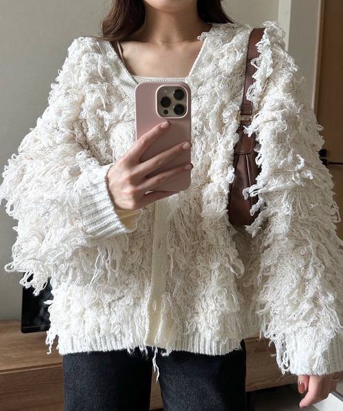 フリンジニットカーディガン(カーディガン/ボレロ)|AnriettMusee(アンリエットミュゼ) フリンジニットカーディガン(カーディガン/ボレロ)|AnriettMusee(アンリエットミュゼ)