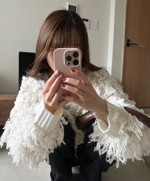 フリンジニットカーディガン(カーディガン/ボレロ)|AnriettMusee(アンリエットミュゼ) フリンジニットカーディガン(カーディガン/ボレロ)|AnriettMusee(アンリエットミュゼ)