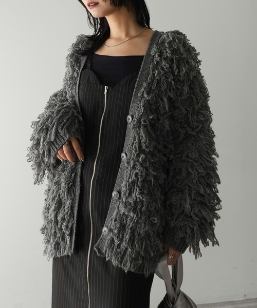 フリンジニットカーディガン(カーディガン/ボレロ)|AnriettMusee(アンリエットミュゼ) フリンジニットカーディガン(カーディガン/ボレロ)|AnriettMusee(アンリエットミュゼ)