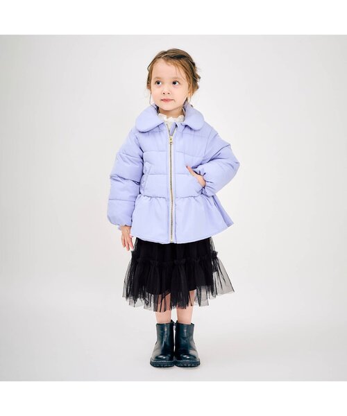 apres les cours（アプレレクール）の「ティアードチュールスカート（スカート・キッズ・アイボリー/ブラック・140/90/120/130/110/100）」の7枚目の写真