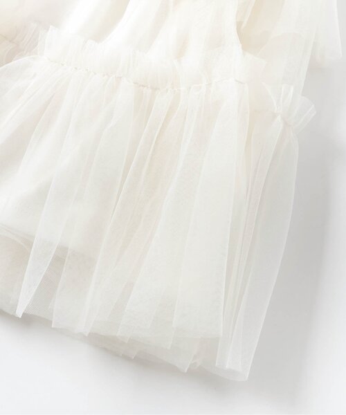 apres les cours（アプレレクール）の「ティアードチュールスカート（スカート・キッズ・アイボリー/ブラック・140/90/120/130/110/100）」の17枚目の写真