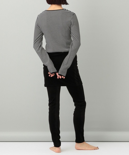 A part by(アパートバイ)の「【e/rm】シルクコンカーディガン(カーディガン/ボレロ・レディース・その他/ボルドー/ブラック・FREE)」の5枚目の写真