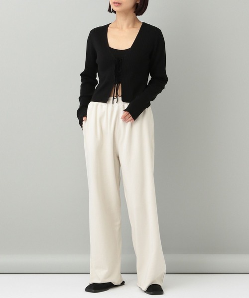 A part by(アパートバイ)の「【e/rm】シルクコンカーディガン(カーディガン/ボレロ・レディース・その他/ボルドー/ブラック・FREE)」の10枚目の写真