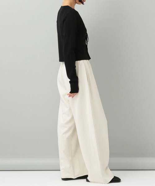 A part by(アパートバイ)の「【e/rm】シルクコンカーディガン(カーディガン/ボレロ・レディース・その他/ボルドー/ブラック・FREE)」の12枚目の写真