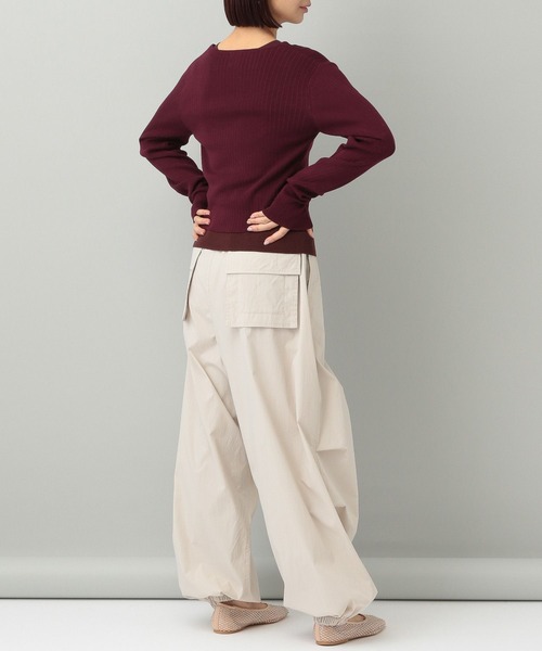 A part by(アパートバイ)の「【e/rm】シルクコンカーディガン(カーディガン/ボレロ・レディース・その他/ボルドー/ブラック・FREE)」の17枚目の写真