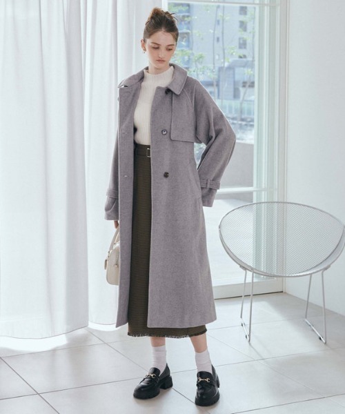 archives（アルシーヴ）の「２ｗａｙウールトレンチコート（トレンチコート・レディース・アイボリー/グレー/ブラック/シルバーグレー・MEDIUM）」の7枚目の写真