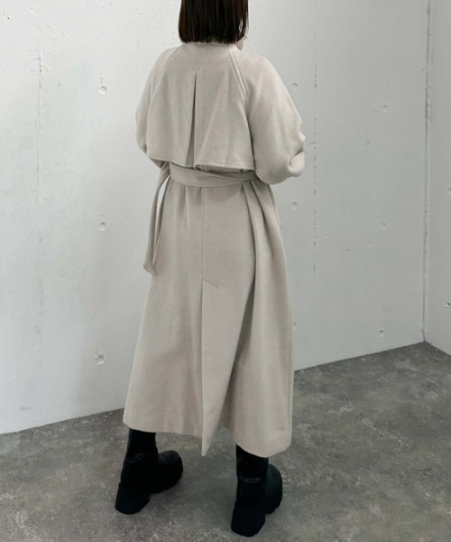 archives（アルシーヴ）の「２ｗａｙウールトレンチコート（トレンチコート・レディース・アイボリー/グレー/ブラック/シルバーグレー・MEDIUM）」の16枚目の写真