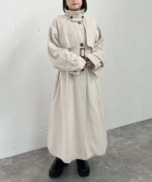 archives（アルシーヴ）の「２ｗａｙウールトレンチコート（トレンチコート・レディース・アイボリー/グレー/ブラック/シルバーグレー・MEDIUM）」の18枚目の写真