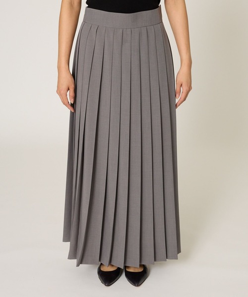 BABYLONE（バビロン）の「プリーツスリットスカート（スカート・レディース・ブラウン/チャコール・38inch/36inch）」の11枚目の写真
