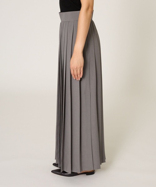 BABYLONE（バビロン）の「プリーツスリットスカート（スカート・レディース・ブラウン/チャコール・38inch/36inch）」の12枚目の写真