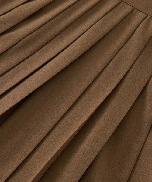 BABYLONE（バビロン）の「プリーツスリットスカート（スカート・レディース・ブラウン/チャコール・38inch/36inch）」の8枚目の写真