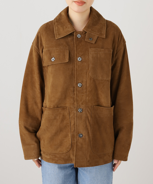 FRAMeWORK（フレームワーク）の「CCU SUEDE カバーオール（カバーオール・レディース・キャメル・FREE）」の3枚目の写真