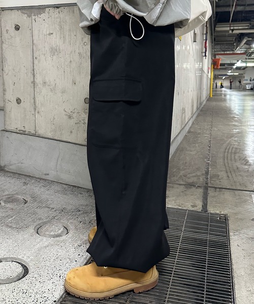 shrita（シュリータ）の「ボリュームワイドカーゴパンツ【低身長さん向けSサイズ展開あり】（カーゴパンツ・キッズ・ブラウン/ブラック/カーキ・S/M/L）」の14枚目の写真