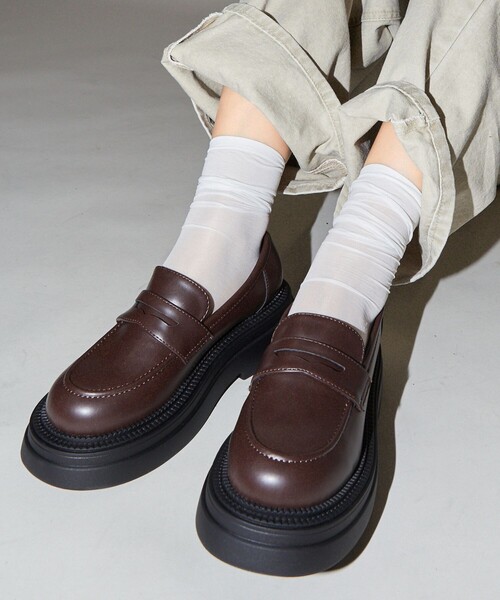 【セール】PUBLUX/パブリュクス 厚底 ペニーローファー 限定展開（ローファー）｜PUBLUX（パブリュクス）