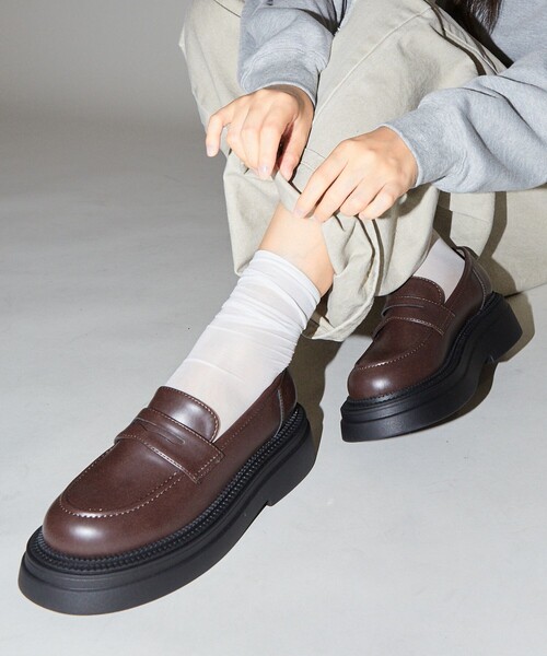 【セール】PUBLUX/パブリュクス 厚底 ペニーローファー 限定展開（ローファー）｜PUBLUX（パブリュクス）