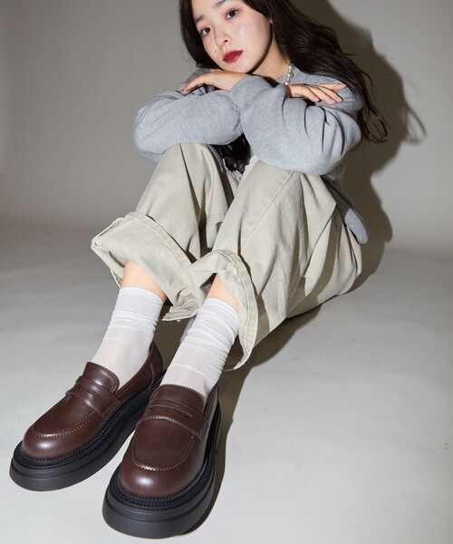 【セール】PUBLUX/パブリュクス 厚底 ペニーローファー 限定展開（ローファー）｜PUBLUX（パブリュクス）