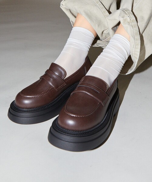【セール】PUBLUX/パブリュクス 厚底 ペニーローファー 限定展開（ローファー）｜PUBLUX（パブリュクス）