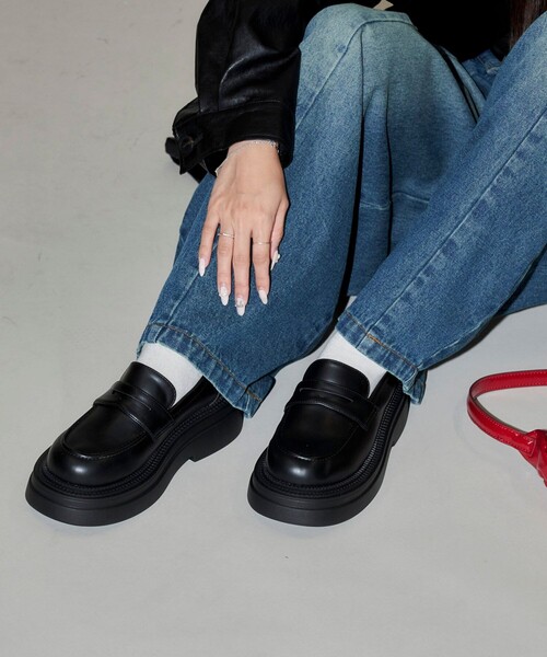 【セール】PUBLUX/パブリュクス 厚底 ペニーローファー 限定展開（ローファー）｜PUBLUX（パブリュクス）