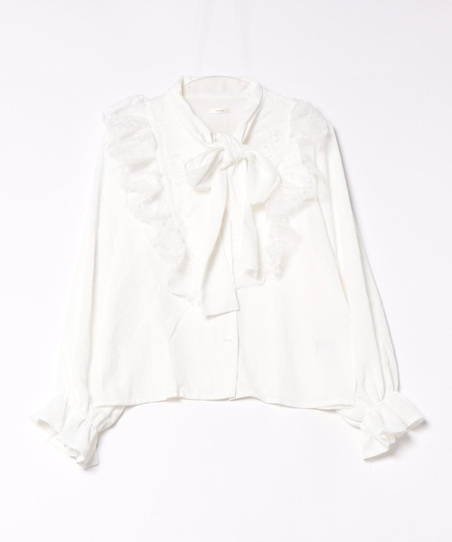 セール】レースボウタイブラウス【ZOZOTOWN限定アイテム】（シャツ