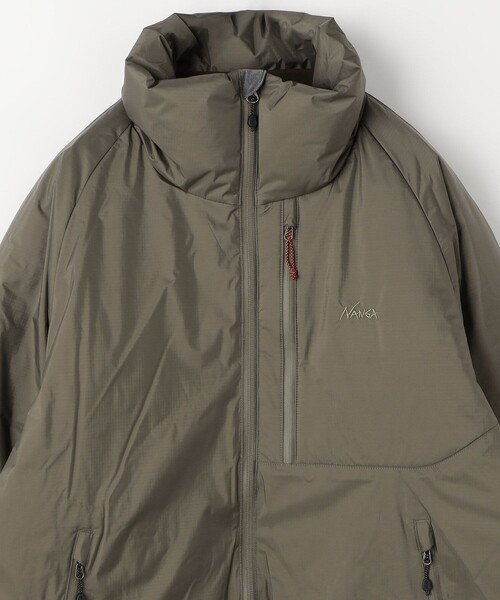 NANGA(ナンガ)の「NANGA/ナンガ AURORA TEX STAND COLLAR DOWNJACKET/オーロラ テックス スタンドカラー ダウン ジャケット(ダウンジャケット/コート・メンズ・ブラック/オリーブ・MEDIUM/LARGE/X-LARGE)」の4枚目の写真