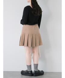 ehka sopo | 切替プリーツミニスカート(スカート)