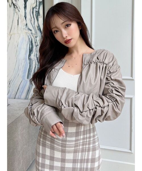 【セール】ヘムバルンギャザーブルゾン(ブルゾン)|RESEXXY(リゼクシー) 【セール】ヘムバルンギャザーブルゾン(ブルゾン)|RESEXXY(リゼクシー)