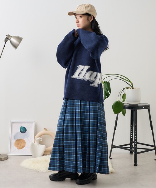 セール】ビッグロゴ デザインニット（ニット/セーター