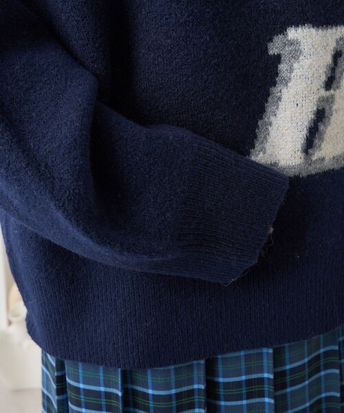 セール】ビッグロゴ デザインニット（ニット/セーター