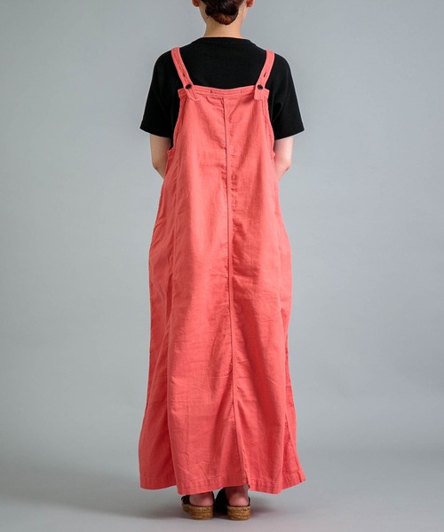 OMNIGOD（オムニゴッド）の「[OMNIGOD womens / オムニゴッド] ツイル スリーブレスドレス（ジャンパースカート・レディース・ネイビー/チャコールグレー/ホワイト/ピンク・FREE）」の18枚目の写真