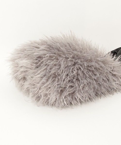 Lutim by u(ルチバイユー)の「Shaggy Fur Tote Bag / シャギーファートートバック(トートバッグ・レディース・グレー/チャコールグレー・FREE)」の18枚目の写真