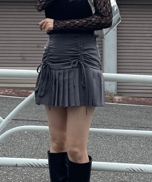 セール】ギャザープリーツミニスカート（スカート）｜ROGER AND RAW