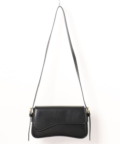 apres jour clair(アプレジュールクレア)の「【apres jour clair×ARIAZ】ウェーブフラップバッグ(ショルダーバッグ・レディース・ブラック/ダークブラウン・FREE)」の4枚目の写真