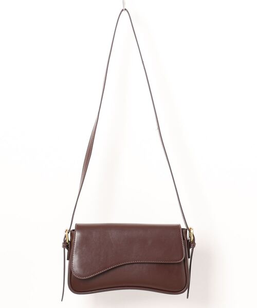 apres jour clair(アプレジュールクレア)の「【apres jour clair×ARIAZ】ウェーブフラップバッグ(ショルダーバッグ・レディース・ブラック/ダークブラウン・FREE)」の5枚目の写真