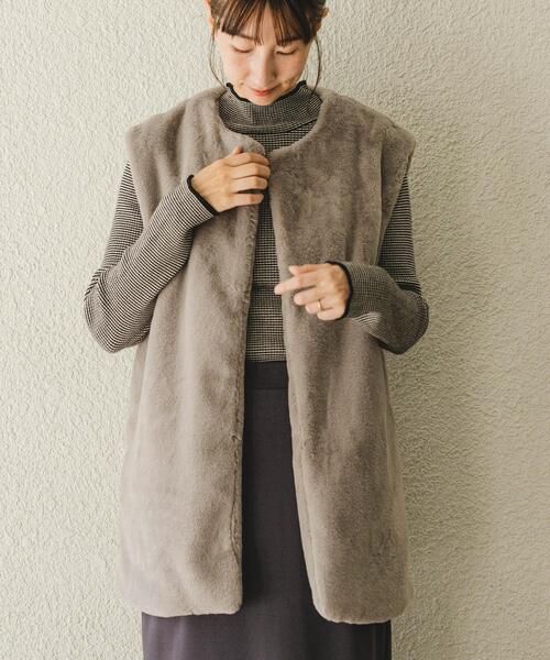 セール】フェイクファージレ（その他アウター）｜ITEMS URBANRESEARCH