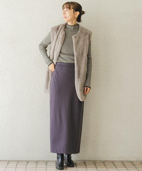 ITEMS URBANRESEARCH(アイテムズ アーバンリサーチ)の「フェイクファージレ(その他アウター・レディース・ブラウン/グレー・FREE)」の19枚目の写真